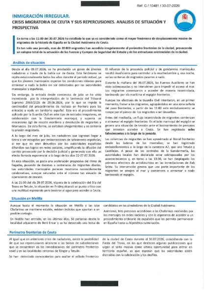 Vista previa de la primera página de Nota informativa C/10481/30.07.2026